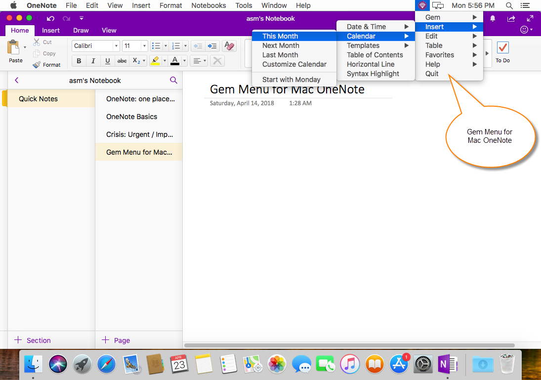 onenote for mac not working