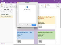 how to format onenote pages in mac