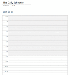 The Daily Schedule