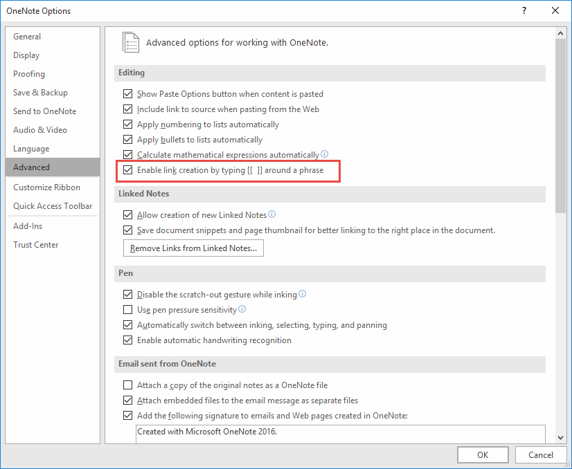 enable onenote add ins