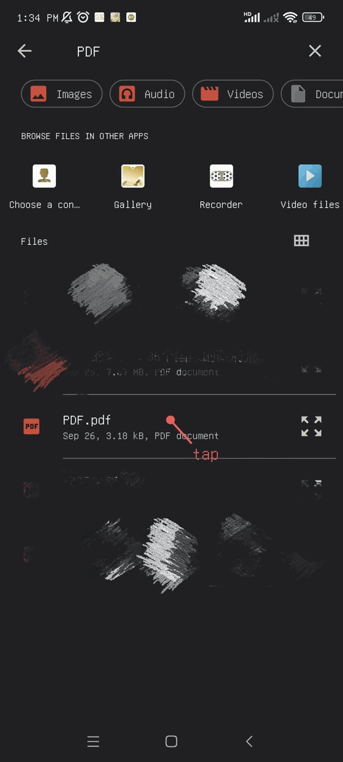 Choose a PDF file