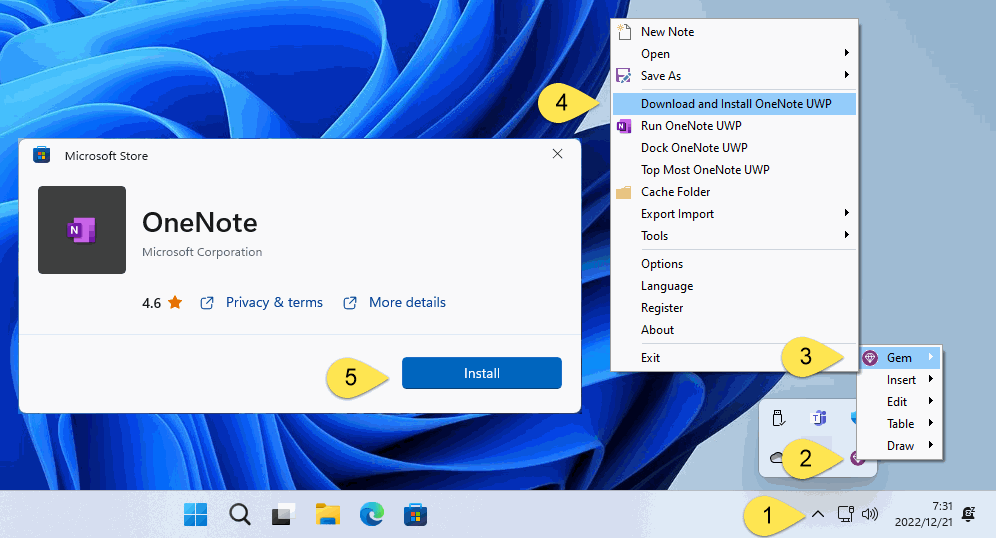 install onenote windows 10