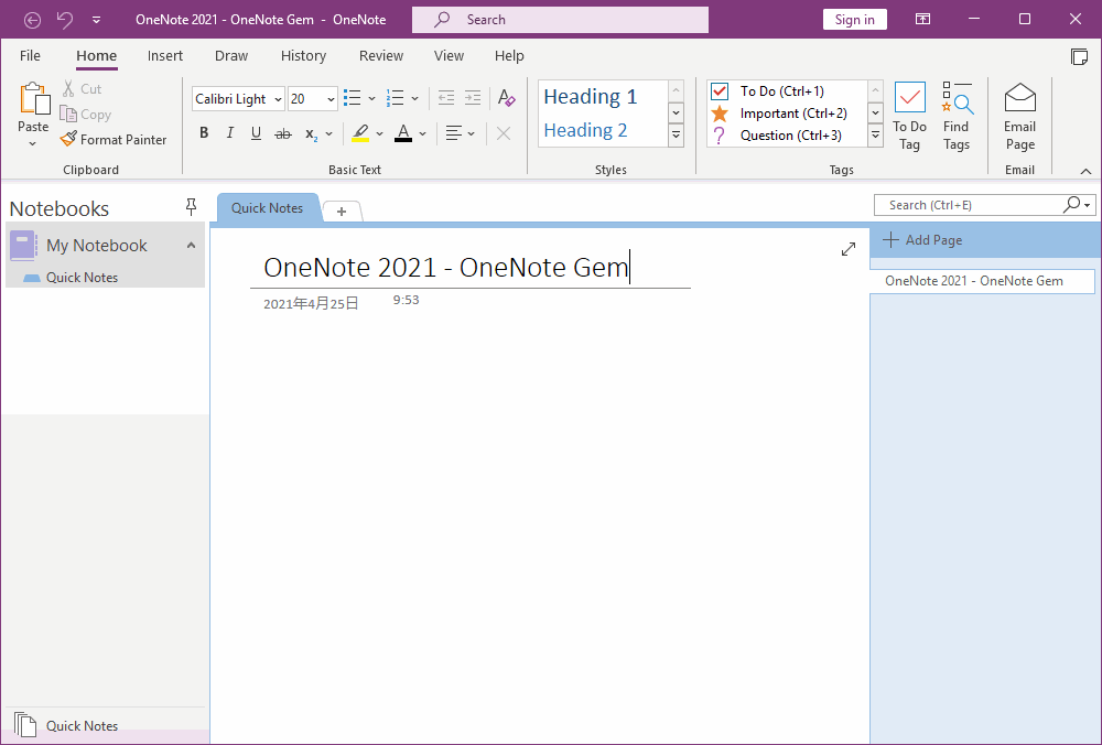 Comparison of the Differences between OneNote 2021 and OneNote UWP ...