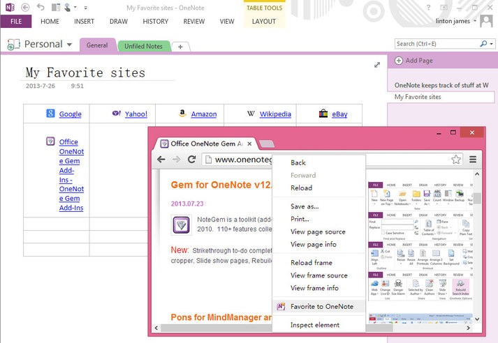 microsoft onenote add ins 2016