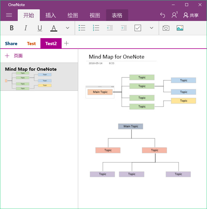Mind Map Viewed on OneNote 17